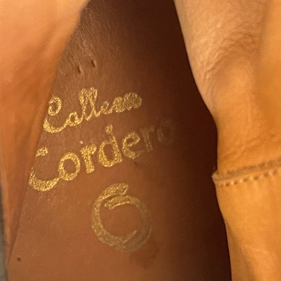 CALLEEN CORDERO Colorful Blanket Ikat Copper Studded Wood Clog Heel Boots 7 USA! - Picture 2 of 12